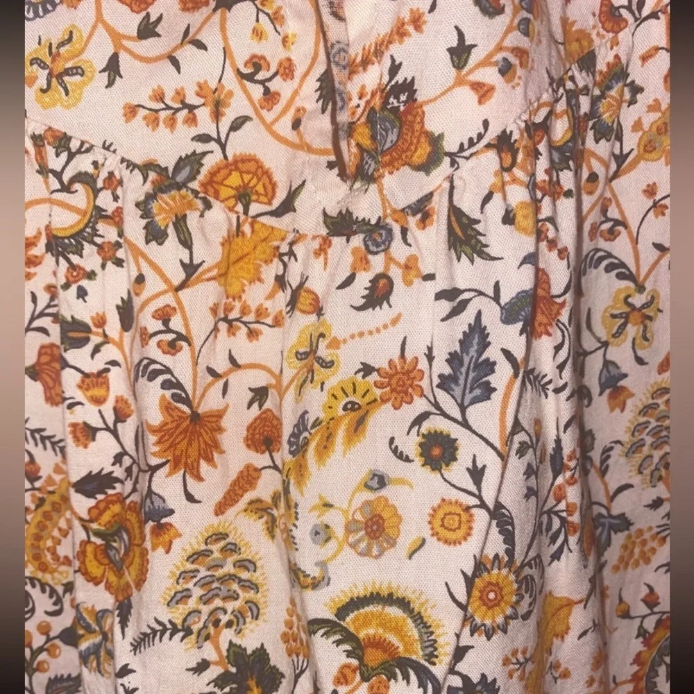 Old Navy Girls Floral Puff Sleeve Dress Size 8 Medium